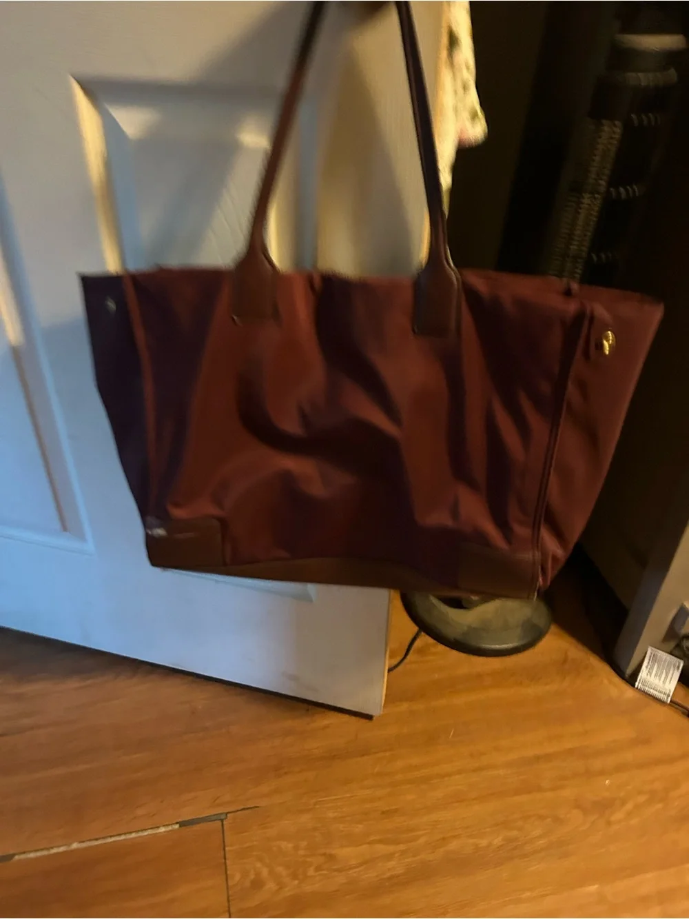 Tory Burch Bordeaux large Tote with Logo Medallion